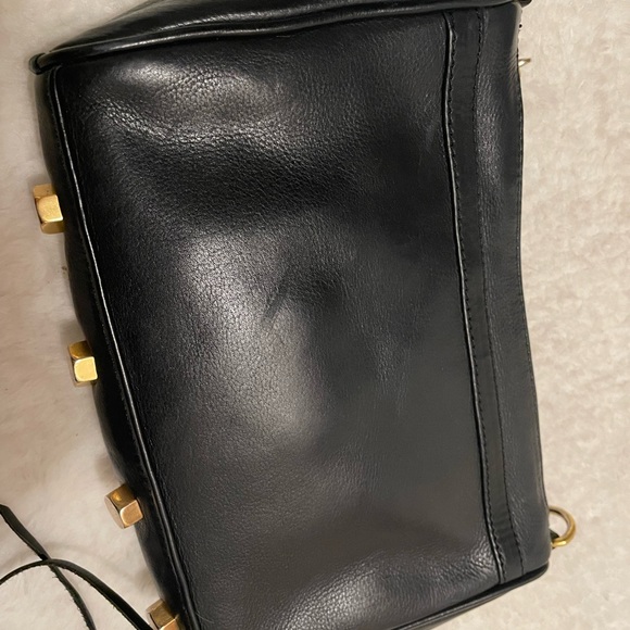 Rebecca Minikoff MAC Black Leather Crossbody Bag - Picture 8 of 9